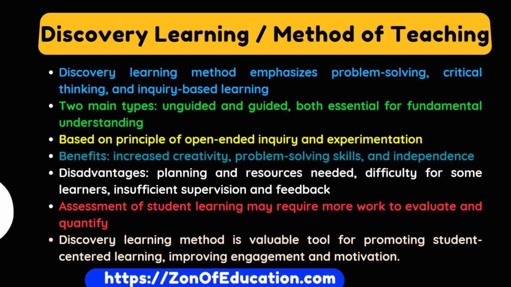 research teaching methods of discovery