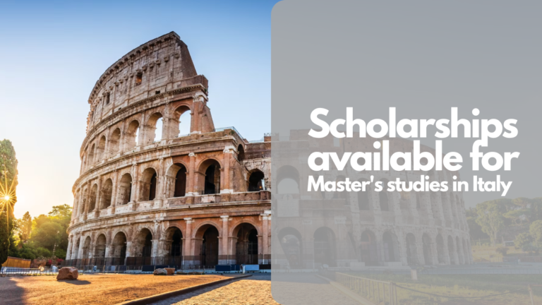 Scholarships for Master's Studies in Italy